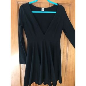 La Mode Black Skater Dress
